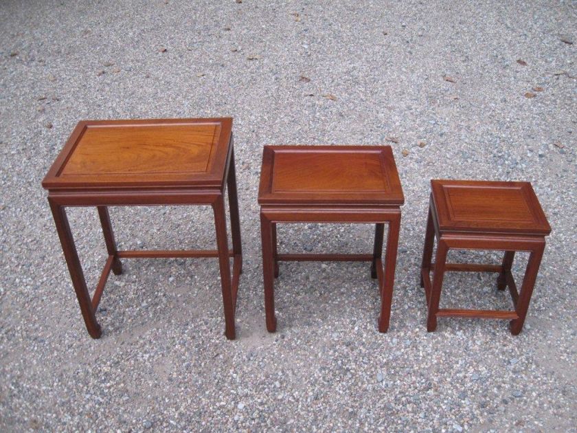 GEORGE ZEE TEAKWOOD NESTING TABLES FINE 1960s / 70s #2  