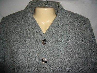 Womens Larry Levine Gray Blazer Size 14P  