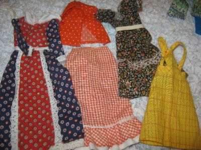 LOT Vintage Handmade Barbie Skipper Ken Doll Clothes 1970s underwear 