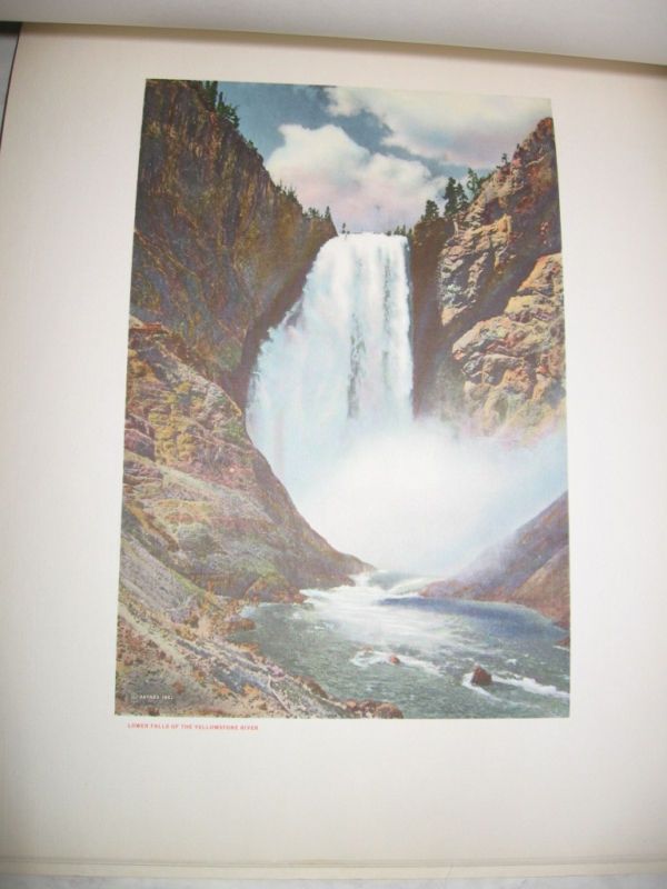 YELLOWSTONE NATIONAL PARK book  VINTAGE  NICE PRINTS  