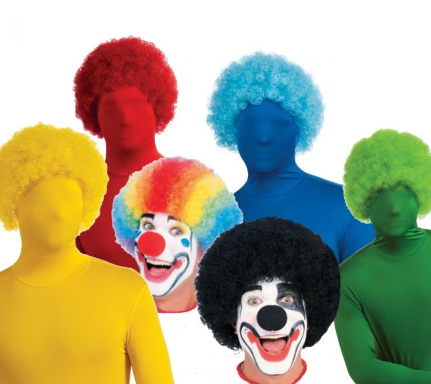 COLOR CHOICE clown wig round costume circus parade hair  