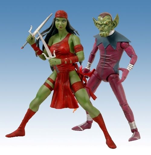 SDCC 08 MARVEL SELECT SKRULL ELEKTRA FIGURE *EXCLUSIVE*  