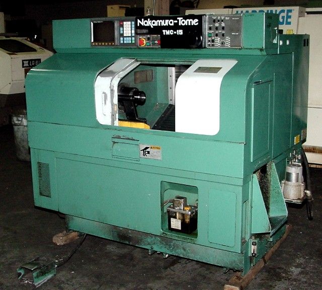   NAKAMURA TMC 15 CNC LATHE w/FANUC 0T, MAGAZINE BAR FEED   SEE VIDEO