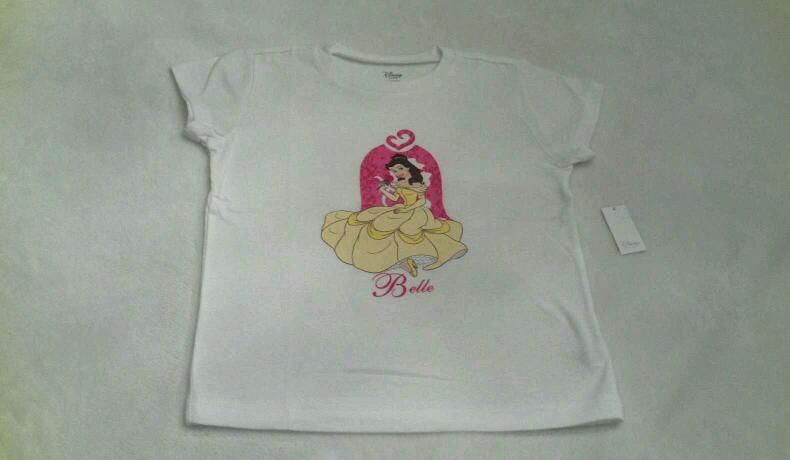 NEW  PRINCESS BELLE SHIRT BEAUTY BEAST 5 6  