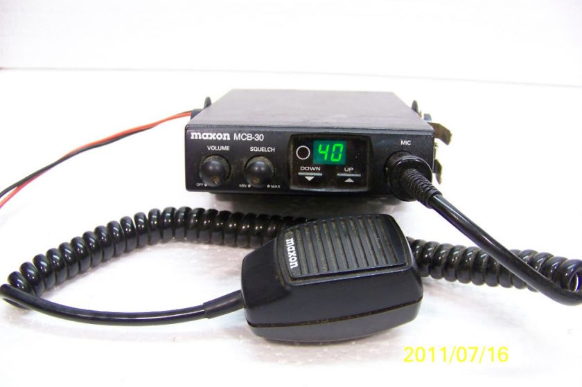 Maxon MCB 30 w/Mic   40CH CB Radio Never