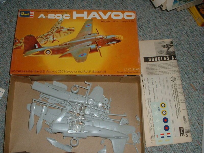 Revell 1/72 Douglas A 20C Havoc Two version kit rare  