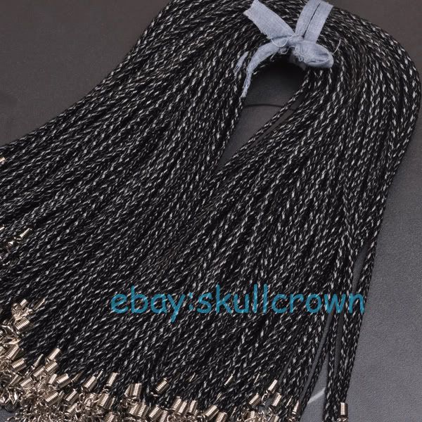 FREE SHIP 50PCS Braid Leather cords 500mm LPSS6  