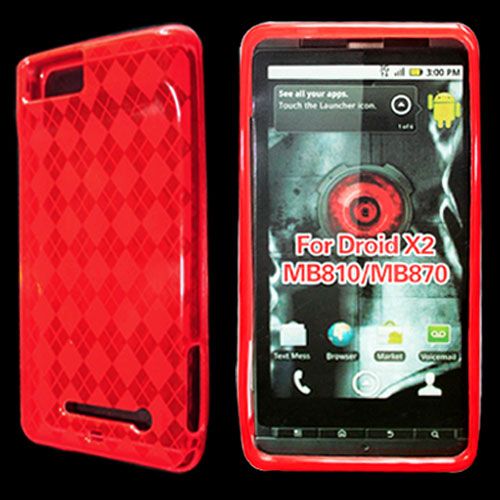 TPU Silicone Skin case cover for Motorola Droid X MB810  