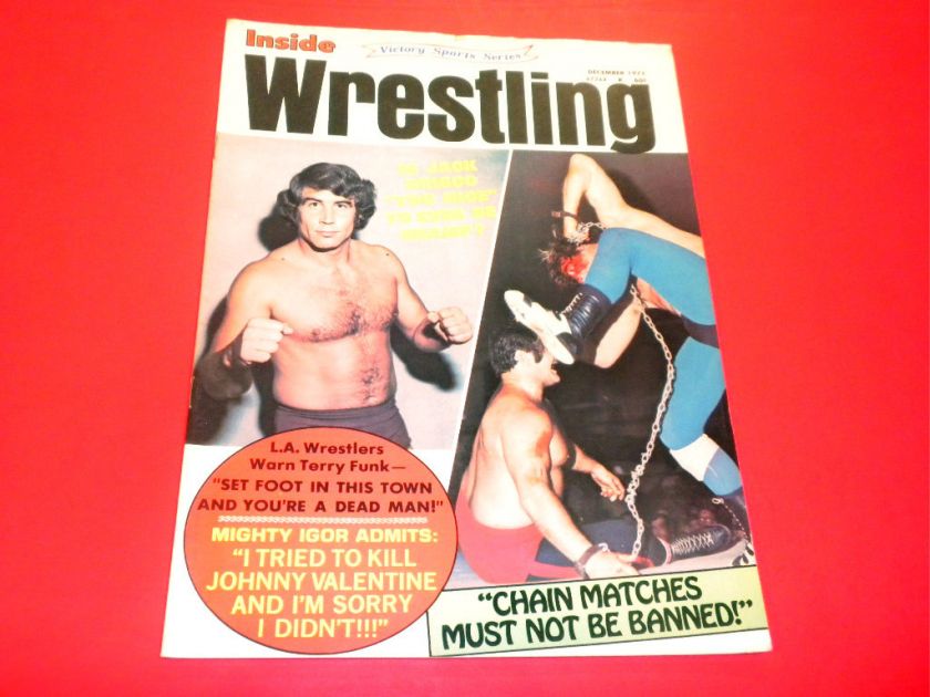 INSIDE WRESTLING magazine 1972 December VINTAGE  