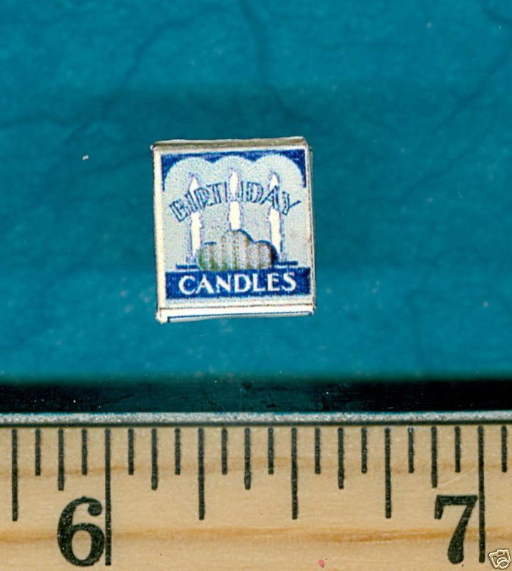 DOLLHOUSE Box of Birthday Candles  