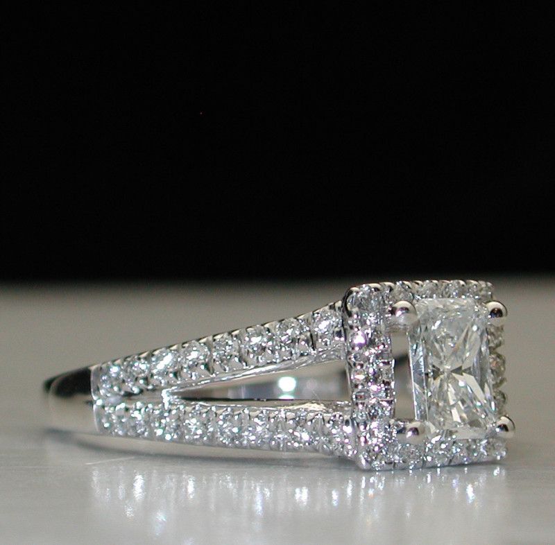 99~GIA~ F VS 2 1.20CT RADIANT DIAMOND ENGAGEMENT RING $7,000  