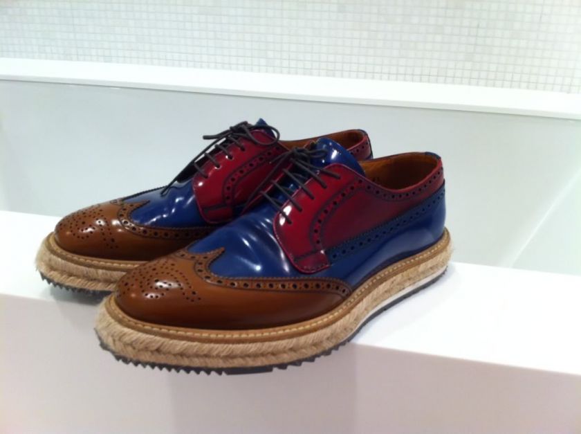 Prada Wingtip Espadrille Creepers  