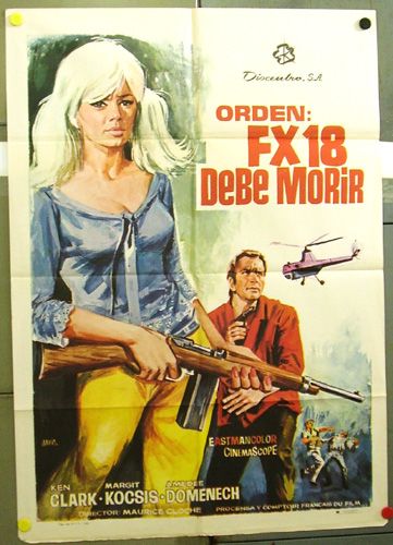 spy very rare original spanish country of origin one sheet poster