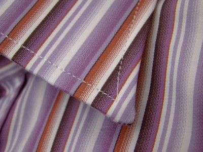 Nwt Etro Milano Purple Stripe Italy Dress Shirt 38   15  