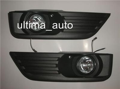 FORD FOCUS MK2 2005 2008 FOG LIGHTS LAMPS GRILLES SET  