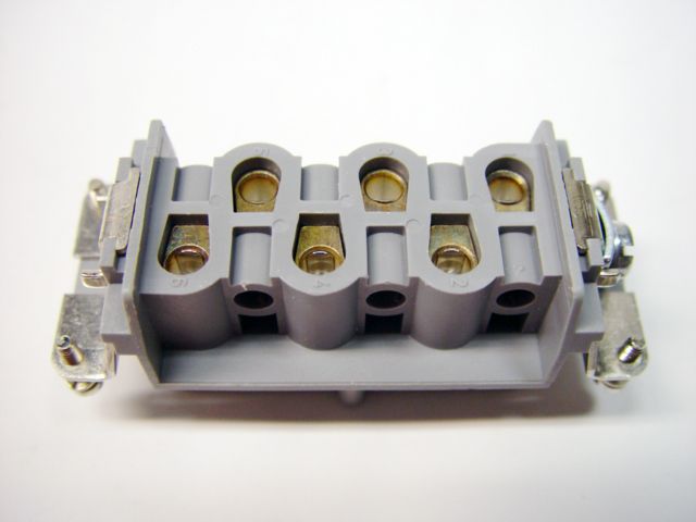 Harting HAN 6 HSB BU 6 Pin Socket Connector HAN6HSBBU  