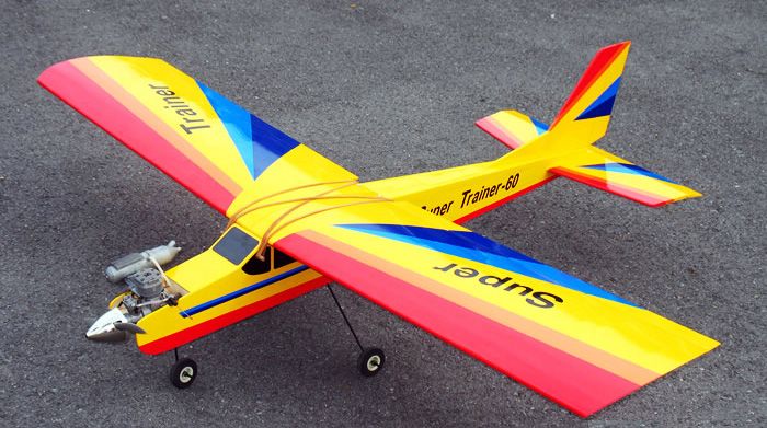   Super Trainer 70 Nitro Electric R/C RC Airplane Plane ARF New In Box