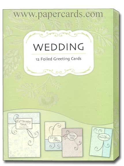 Loves Journey Wedding Greeting Cards Box of 12  