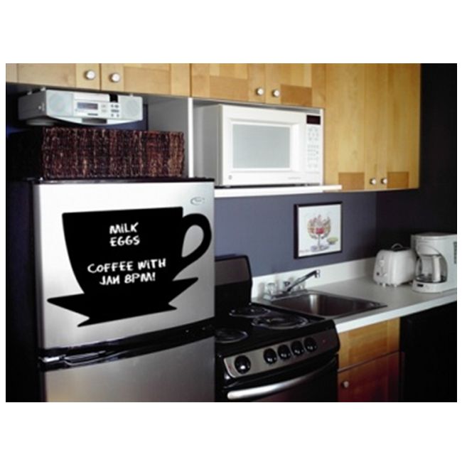 Appliance Art Instant Chalkboard Coffee Cup Large Wall Decor 