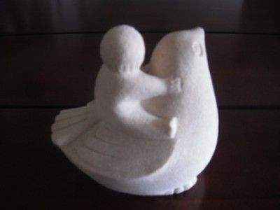 MARBELL BIRD FIGURINE STONE ART BELGIUM EUROPE  