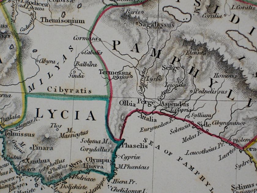 1830 SDUK Map of Asia Minor   in Classical Times  