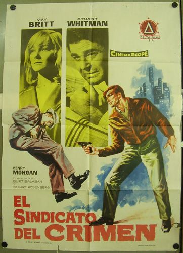 sq65 MURDER INC GREAT GANGSTER RARE orig 1sh POSTER SPA  