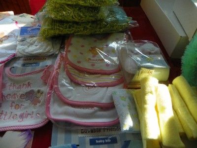 Huge lot Infant Baby Diaper cake Gift Basket Supplies New  