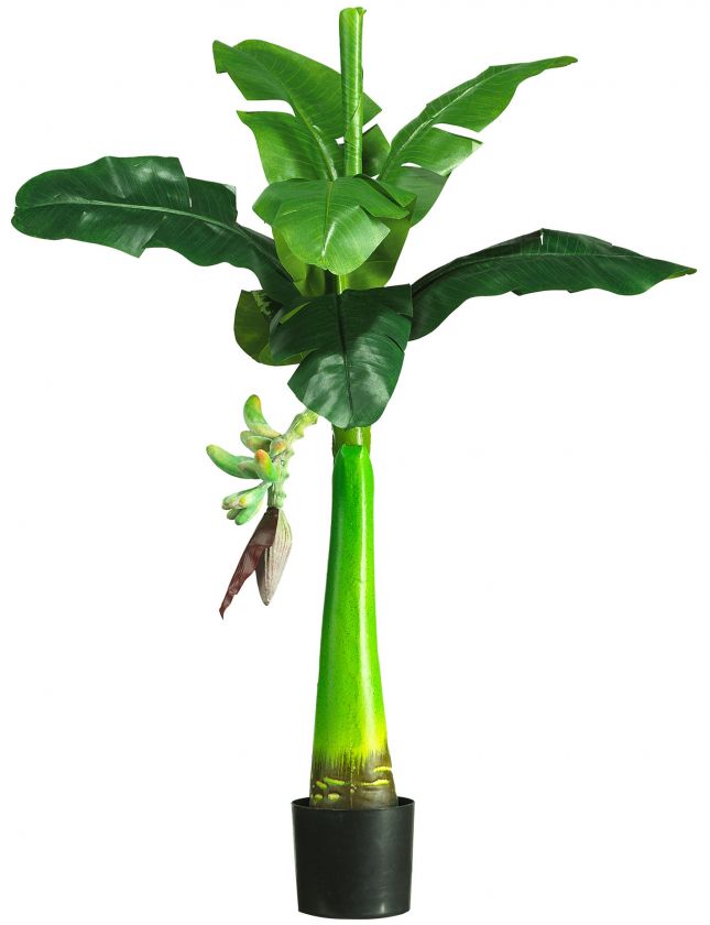 NEW 3 SILK BANANA TREE PLANT Artificial REALISTIC Fake Plants  