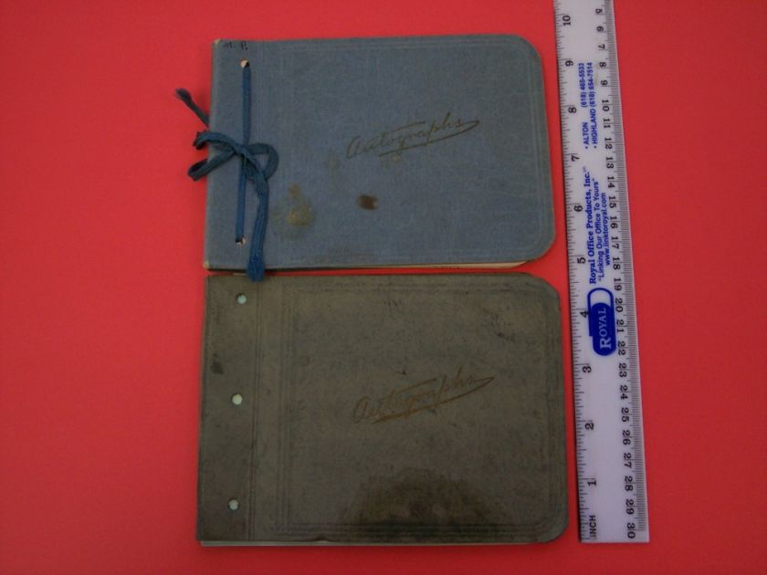   of 2 Student Autograph Books Pawnee High School Illinois 1930s  