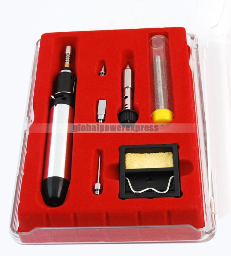 Metal Butane Gas Soldering welding Iron Torch Kit pen  