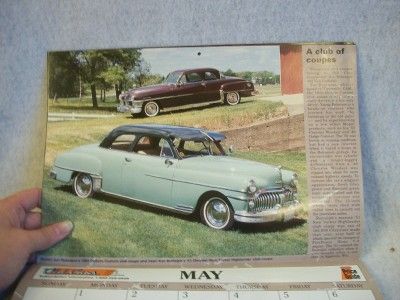 Old Cars Magazine 1995 Company Cars Collectors Calendar  