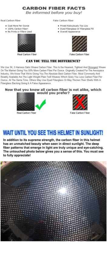 REAL Carbon Fiber Novelty Polo Motorcycle Helmet [M]  