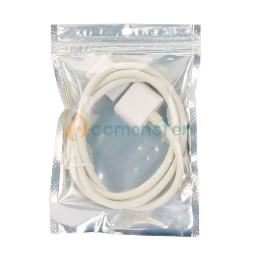 White Dock Extender Extension Data Cable Cord for Apple iPhone 4 3G 