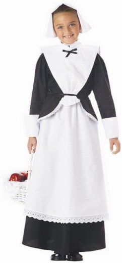 199 2600 Childs Thanksgiving Pilgrim Dress Costume  