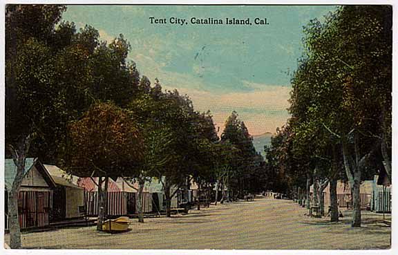 PC Tent City in Avalon, Catalina Island, California  