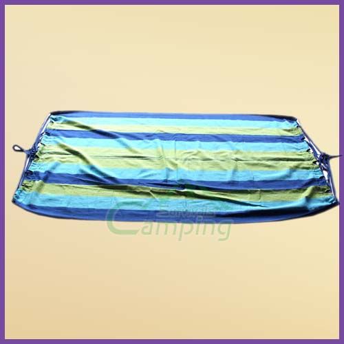 New Canvas Stripe Rope Hammock 72.83 x 39.37 Outdoor Camping 