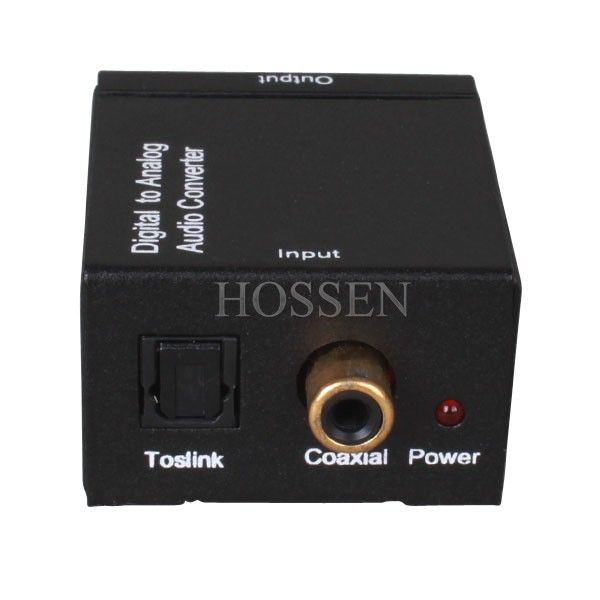   Optical Coax to Analog RCA Audio Converter Toslink Coaxial signal