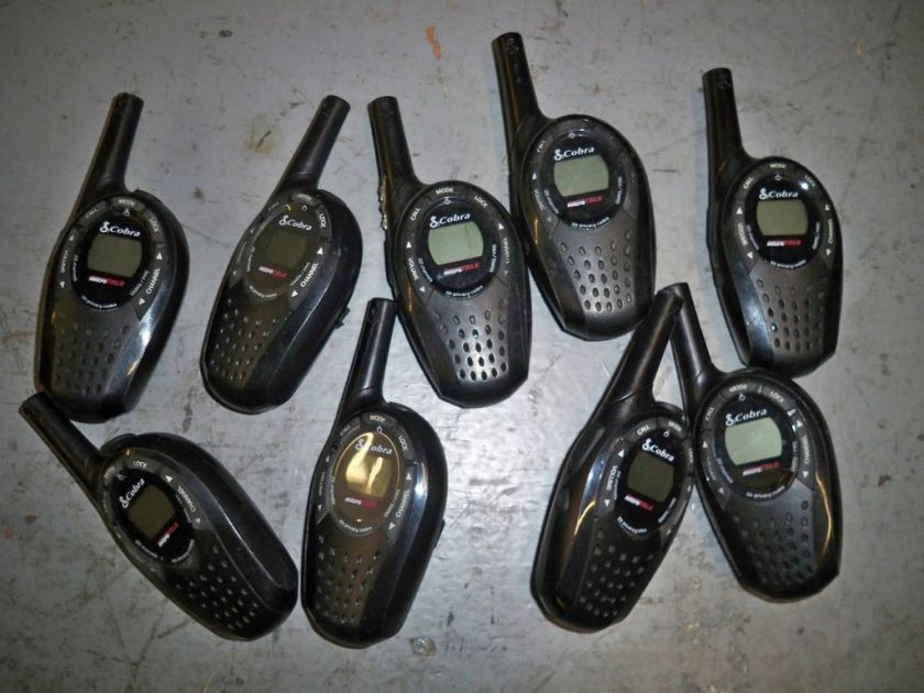 Lot of 27 Walkie Talkies Motorola+RaidoShack+Kenwood+Cobra+Chargers 