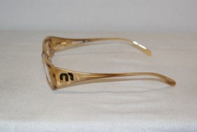 New Miu Miu Beige Cream Eyeglasses Mod. VMU 05E & Case  