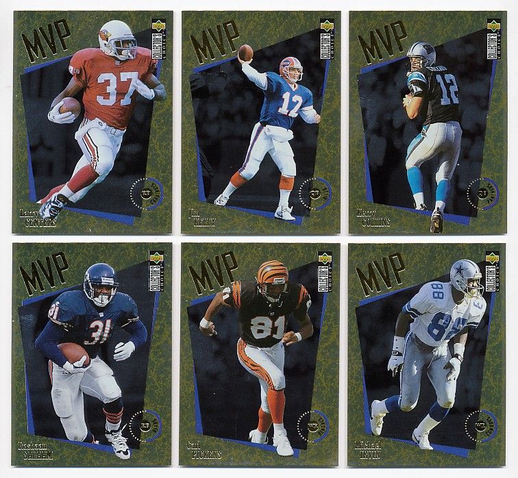 1996 Collectors Choice MVP GOLD LOT (7) Jim Kelly BILLS Michael Irvin 