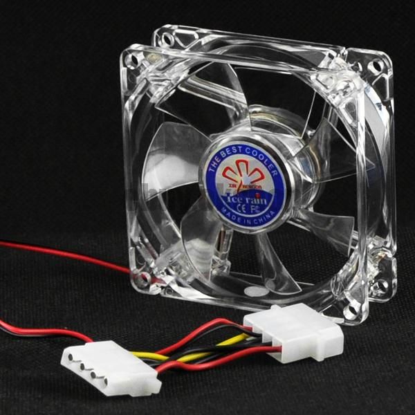 Computer PC Case Blue LED Neon Fan Heatsink Cooler 12V  