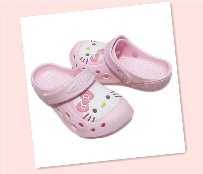 Hello Kitty Crocs Beach Sandals NWT  