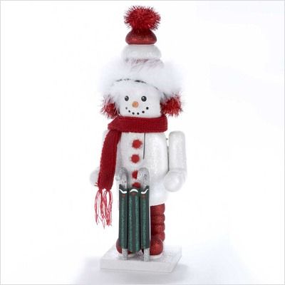   15 Hollywood Snowman with Sled Nutcracker HA0008 086131151064  