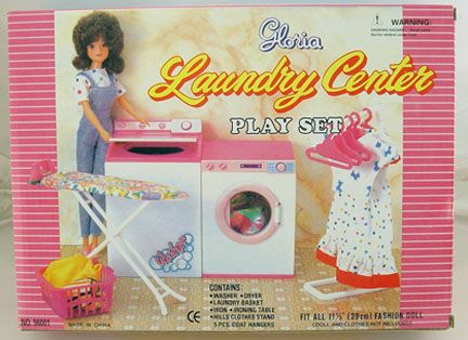 GLORIA FURNITURE SIZE LAUNDRY CENTER PLAYSET DOLL HOUSE  