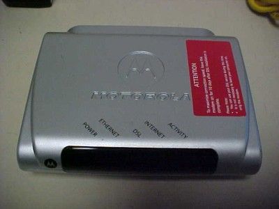 MOTOROLA 2210 02 1002 DSL MODEM W/ POWER ADAPTER  