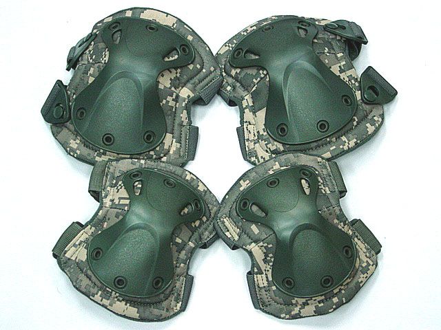 SWAT X Cap Airsoft Knee & Elbow Pads Digital ACU Camo  