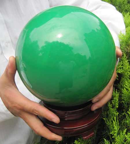 21.7lb Chinese Glow In The Dark Stone Ball Sphere huge  