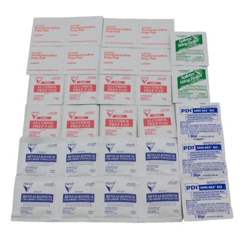 29 Piece   Wipes and Prep Pads Refill for First Aid Kit  