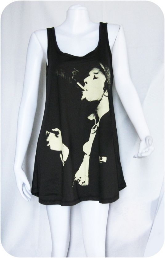 Tom Waits Folk Blues Jazz WOMEN T SHIRT DRESS TOP M L  