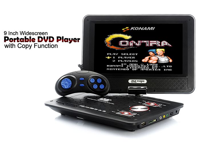 Portable DVD Player with 9 Inch Widescreen and Copy Function  